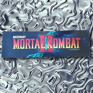 Mortal Kombat 2 Arcade Video Game Translight Marquee Sign Art Decor